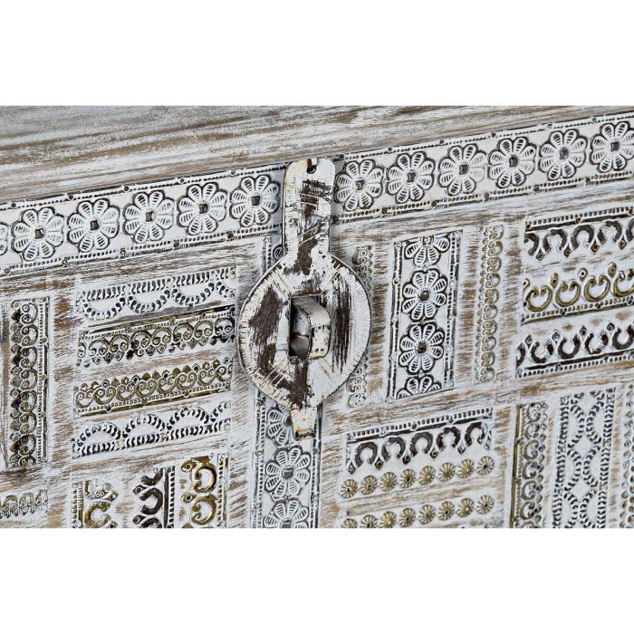 Baúl DKD Home Decor Metal Madera de mango 80 x 40 x 45 cm 3 Baúl DKD Home Decor Metal Madera de mango 80 x 40 x 45 cm 3