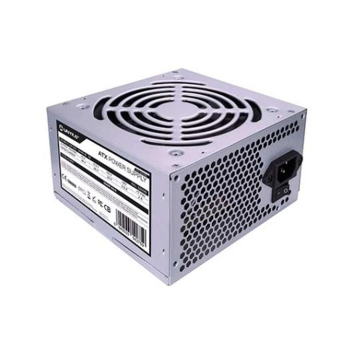 Unykach Fuente de Alimentación Gaming ATX 500W, Ventilador 120mm, 78% Eficiencia, Protección Sobrecarga, Color Plata