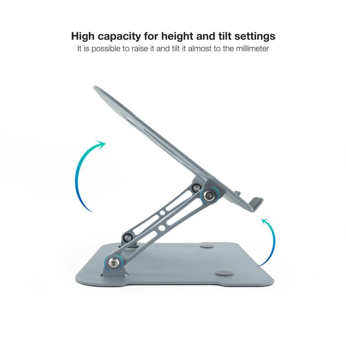 TooQ TQLRS0012-AL-G Soporte Elevador Ergonómico Ajustable 30-280mm Plegable Ventilado para Portátil 11-17.3" Aluminio Gris 2 TooQ TQLRS0012-AL-G Soporte Elevador Ergonómico Ajustable 30-280mm Plegable Ventilado para Portátil 11-17.3" Aluminio Gris 2