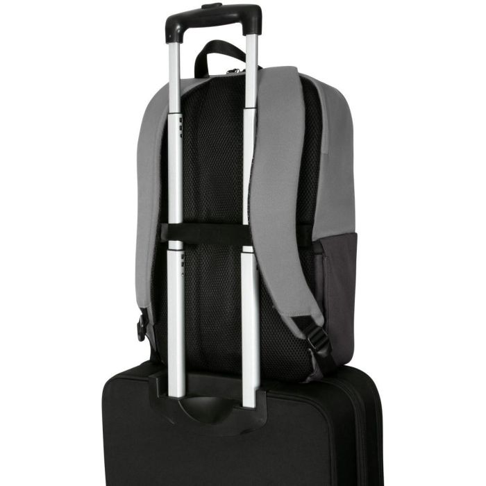 Targus Sagano Mochila para Portátil 15.6" Negro, Gris con Múltiples Bolsillos, Material Reciclado y Protección contra Lluvia 6 Targus Sagano Mochila para Portátil 15.6" Negro, Gris con Múltiples Bolsillos, Material Reciclado y Protección contra Lluvia 6