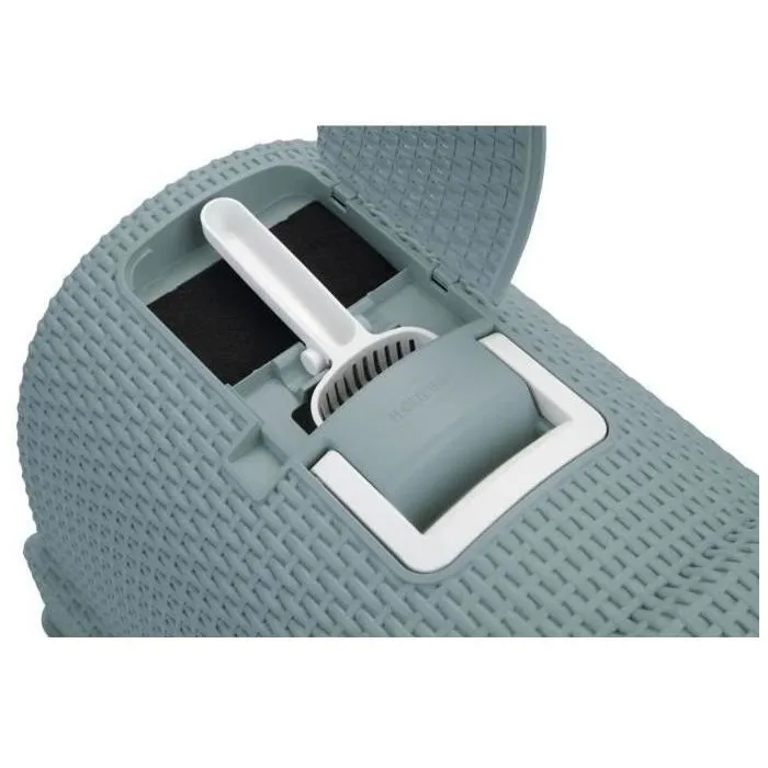 Curver Baño Extensible para Gatos Azul Gris con Pala y Almacenamiento 2