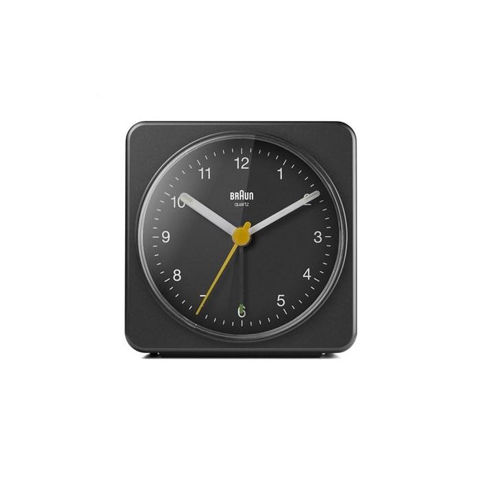 Braun BC-03-B Reloj Despertador Clásico Analógico Negro con Movimiento Silencioso y Alarma Creciente 2 Braun BC-03-B Reloj Despertador Clásico Analógico Negro con Movimiento Silencioso y Alarma Creciente 2