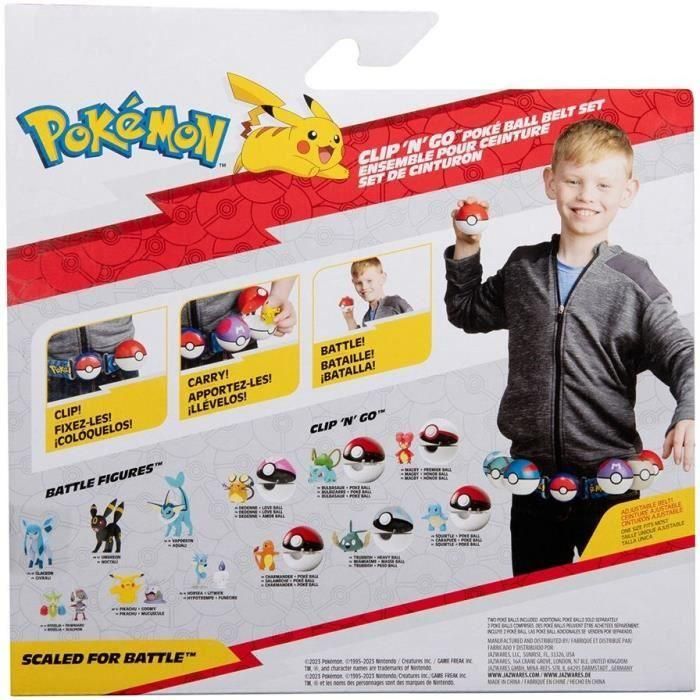 Cinturón - BANDAI - Pokémon Clip 'N' Go - 1 cinturón, 2 Poké Balls y 1 figura Salameche 5 cm 5 Cinturón - BANDAI - Pokémon Clip 'N' Go - 1 cinturón, 2 Poké Balls y 1 figura Salameche 5 cm 5