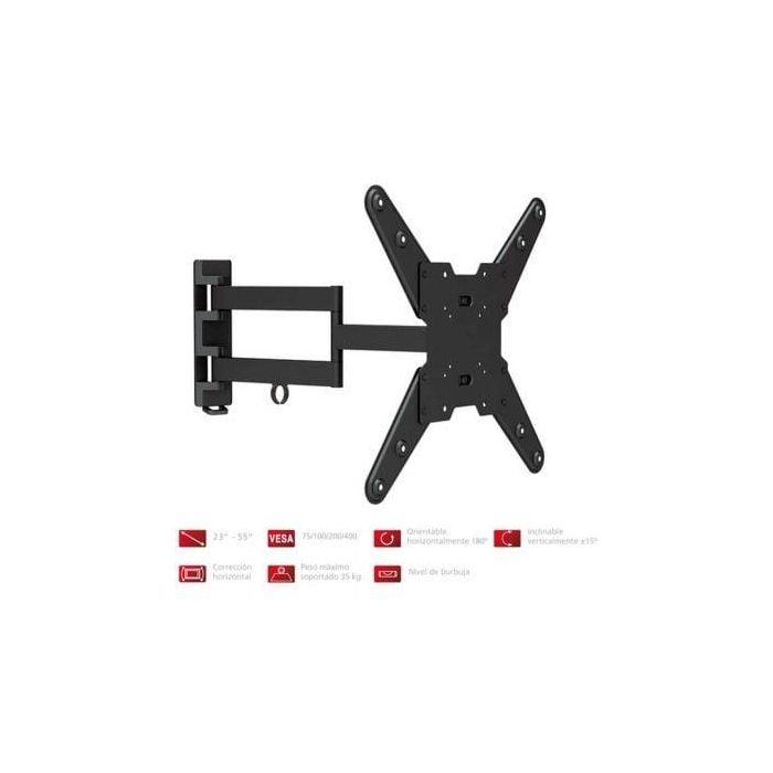 Fonestar Sistem Soporte Pared TV Orientable 683N para TVs de 23" a 55", 180º Horizontal, 15º Vertical, VESA 75x75 a 400x400, Peso Máx. 35 kg 0 Fonestar Sistem Soporte Pared TV Orientable 683N para TVs de 23" a 55", 180º Horizontal, 15º Vertical, VESA 75x75 a 400x400, Peso Máx. 35 kg 0
