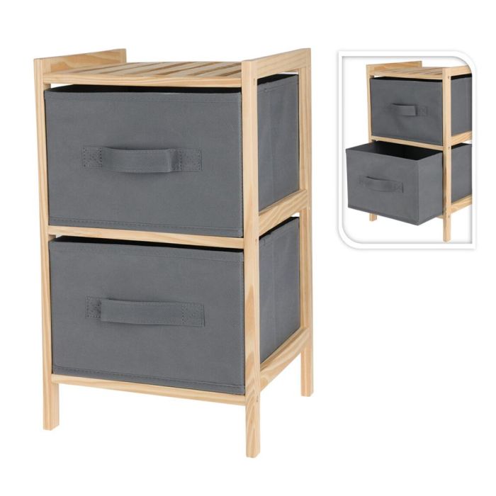 Armario de 2 compartimentos para almacenar 27,5x25x46cm, 784630100. storage solutions