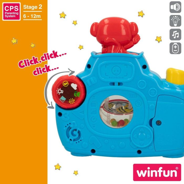 Cámara de fotos infantil Winfun Azul 17 x 16,5 x 8 cm (6 Unidades) 3