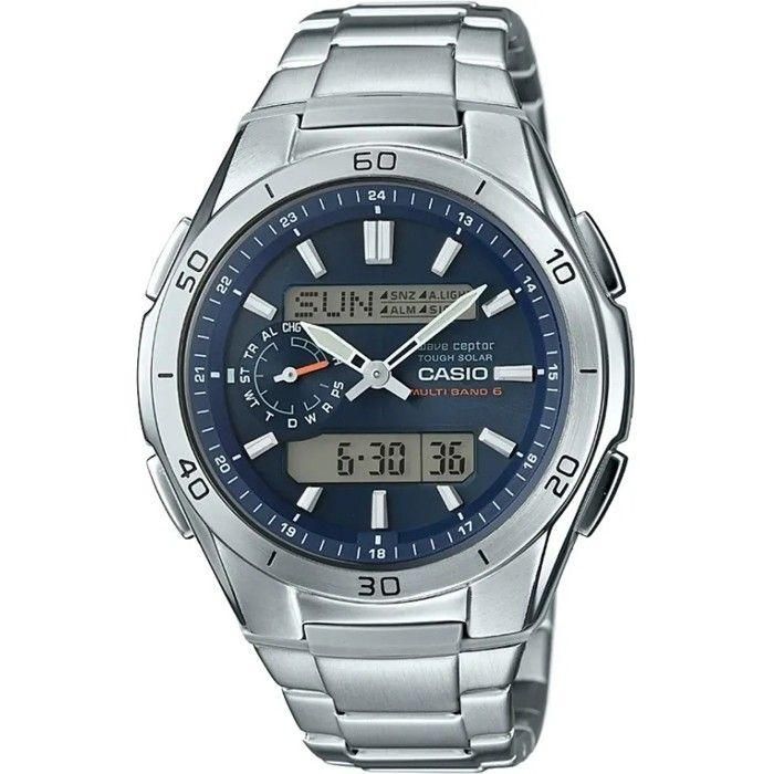 Casio Reloj WAVECEPTOR de Acero Inoxidable Gris