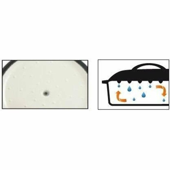 Cacerola Con Tapa GSW Gris Crema Acero Inoxidable Ø 30 cm 4