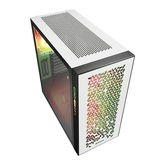 Sharkoon Elite Shark CA300H ATX Torre Blanca con Cristal Templado para PC Gaming