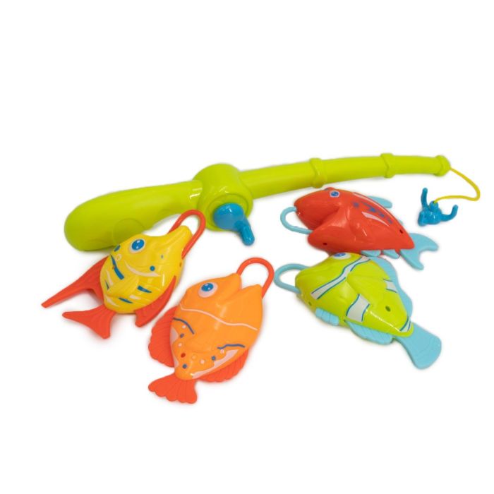 Tachan Juego de Pesca para Bañera con Caña y 4 Peces de Colores, +12 meses 1