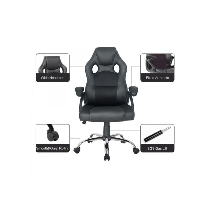 Silla Oficina Equip 651016 Negra Respaldo 6 Silla Oficina Equip 651016 Negra Respaldo 6