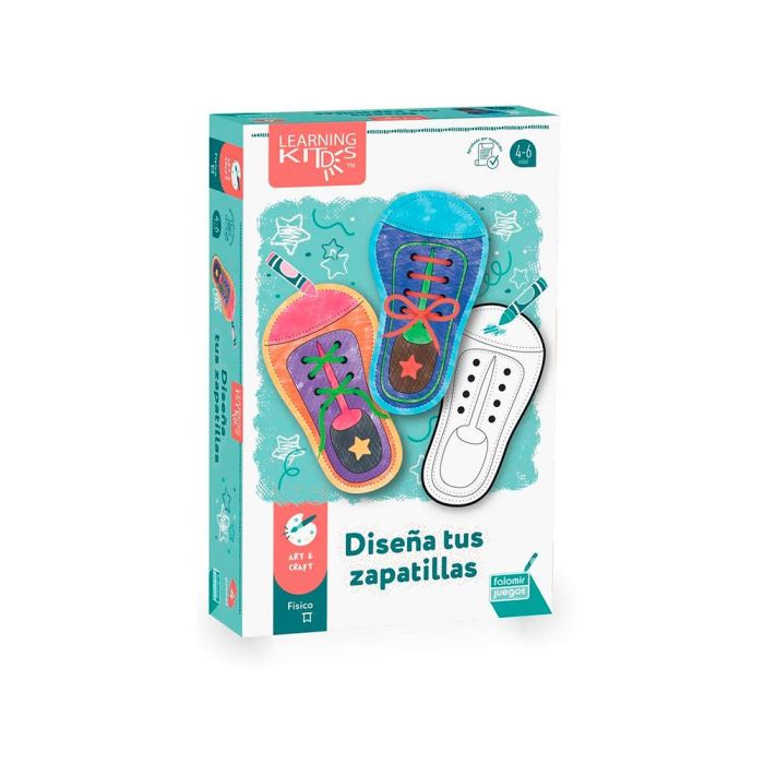 Juego Educativo Falomir Diseña Tus Zapatillas Motricidad Fina