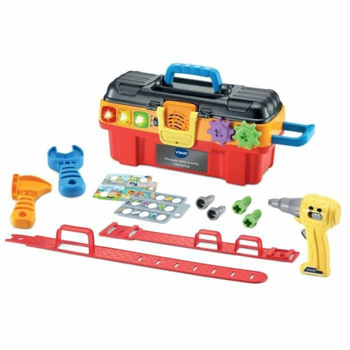 VTECH - 1,2,3 Imítame - Mi gran caja de herramientas interactiva - Juguete de imitación para niños