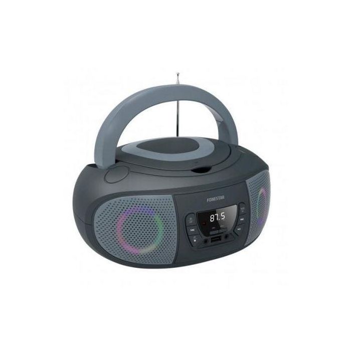 Fonestar sistem Radio CD Boom - Go - G USB con efectos luminosos, reproductor USB/MP3, radio FM, portátil, gris 1 Fonestar sistem Radio CD Boom - Go - G USB con efectos luminosos, reproductor USB/MP3, radio FM, portátil, gris 1