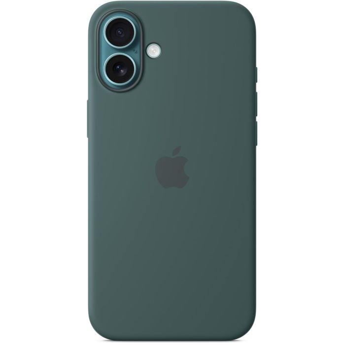 Apple Funda de Silicona con MagSafe para iPhone 16 Plus - Verde Lago 1 Apple Funda de Silicona con MagSafe para iPhone 16 Plus - Verde Lago 1
