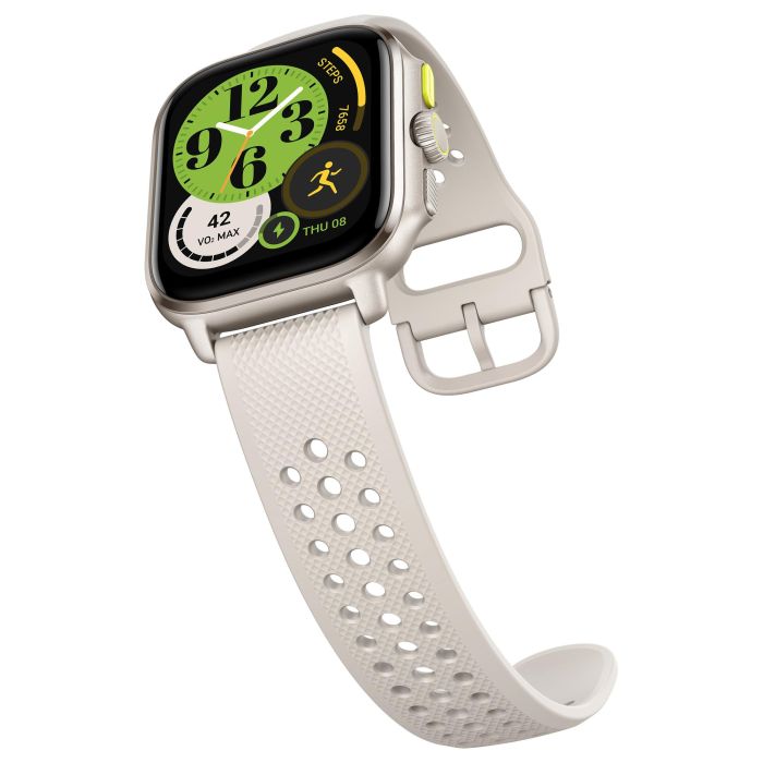 Amazfit Cheetah Square Smartwatch Reloj Inteligente - Pantalla AMOLED 1.75", GPS, Batería 8 Días, 37g, Resistencia Agua 5 ATM, Champagne