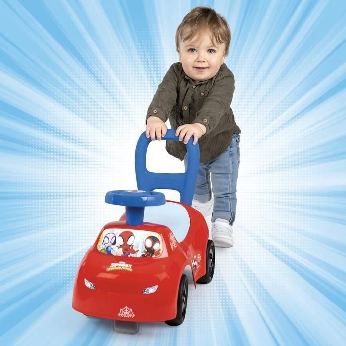 Smoby - Portabebés 2 en 1 - Spidey - Caja debajo del sillín + bocina - A partir de 10 meses - Fabricado en Francia 3 Smoby - Portabebés 2 en 1 - Spidey - Caja debajo del sillín + bocina - A partir de 10 meses - Fabricado en Francia 3