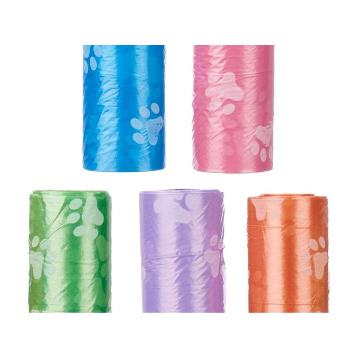 Set 10 Rollos Bolsas Mascota Mascow 9x30x2.5 cm, Azul/Naranja/Rosa/Verde/Violeta (24 Unidades) 3 Set 10 Rollos Bolsas Mascota Mascow 9x30x2.5 cm, Azul/Naranja/Rosa/Verde/Violeta (24 Unidades) 3
