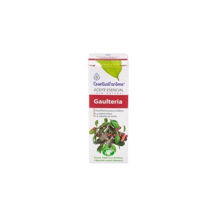 Esentialaroms Gaultheria Aceite Esencial 10ml - Alivia Esguinces, Reumatismo, Tendinitis y Fatiga Muscular