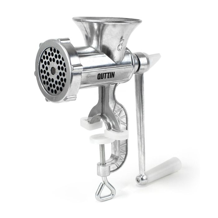 Quttin Picadora de Carne Manual de Aluminio, 9.5 x 23 x 18 cm (6 Unidades) 4