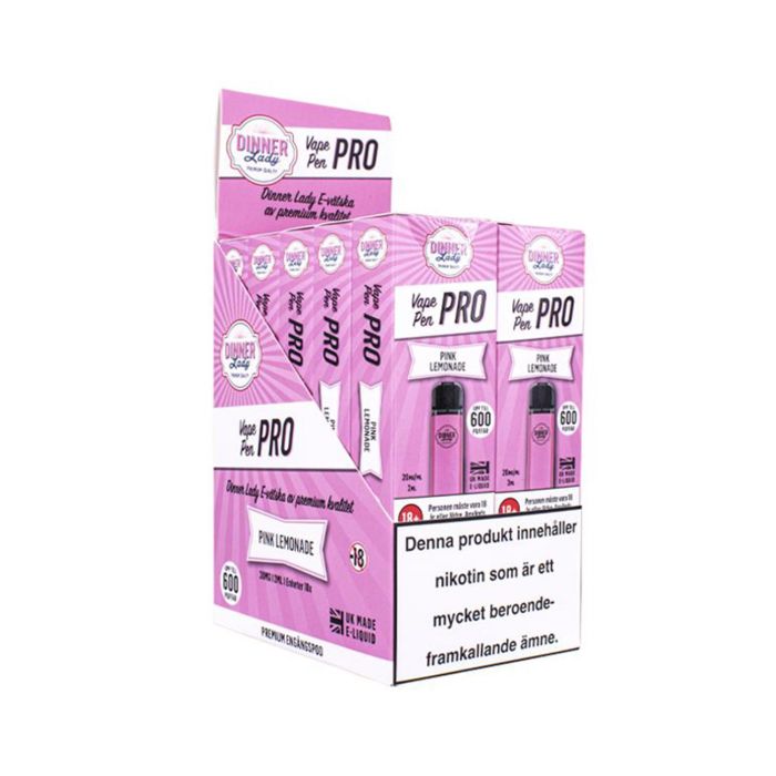 Dinner Lady Vaporizador pen pro pink lemonade 10un Dinner Lady Vaporizador pen pro pink lemonade 10un