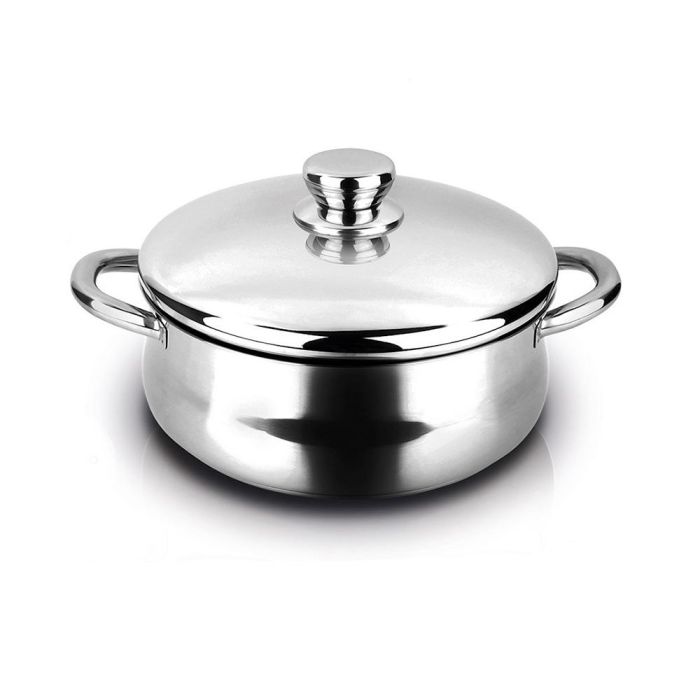 Fagor Cacerola Silverinox Acero Inoxidable 18/10 con Tapa Ø20x9 cm, Fondo Termodifusor 3 Capas, Apta para Horno y Todo Tipo de Fuegos