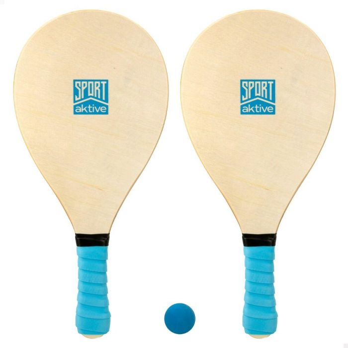 Palas de Playa con Pelota Aktive 20 x 44 x 1 cm (6 Unidades) 2 Palas de Playa con Pelota Aktive 20 x 44 x 1 cm (6 Unidades) 2