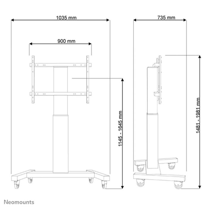 Trolley Neomounts PLASMA-M2250BLACK 1