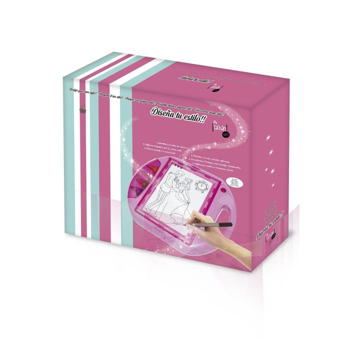 Tachan Estudio de Moda con Luz, Mesa Luminosa de Dibujo, Juguete para Niñas y Niños +6 Años, Diseña Vestidos y Fomenta la Creatividad 1 Tachan Estudio de Moda con Luz, Mesa Luminosa de Dibujo, Juguete para Niñas y Niños +6 Años, Diseña Vestidos y Fomenta la Creatividad 1