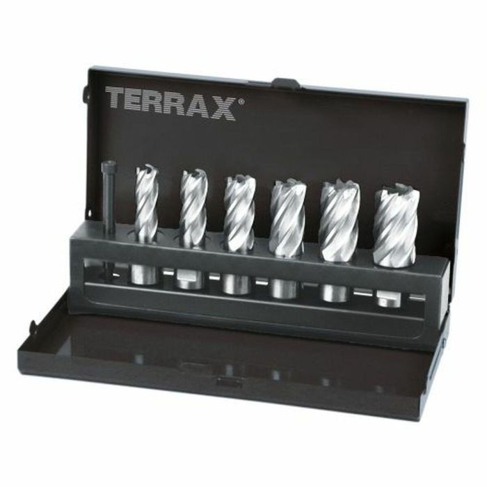 Set de brocas TERRAX Acero de alta velocidad (HSS) Estuche Weldon 75 Piezas