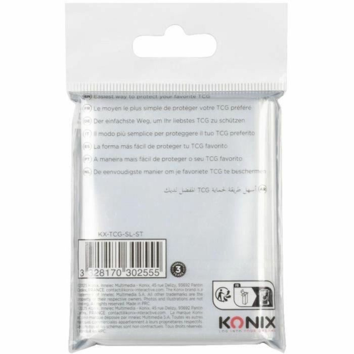 Konix AAAPQ89310 - Fundas Estándar Transparentes para Cartas - 100 Bolsillos - Compatible con Magic The Gathering y Pokémon 5 Konix AAAPQ89310 - Fundas Estándar Transparentes para Cartas - 100 Bolsillos - Compatible con Magic The Gathering y Pokémon 5