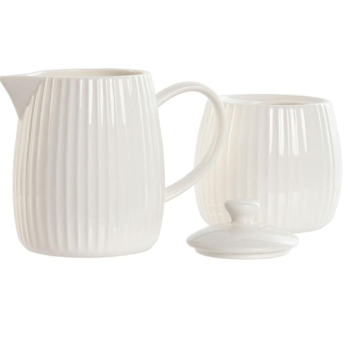 Azucarero Urban DKD Home Decor Blanco 7.6 x 9 x 12 cm Set de 2 2 Azucarero Urban DKD Home Decor Blanco 7.6 x 9 x 12 cm Set de 2 2