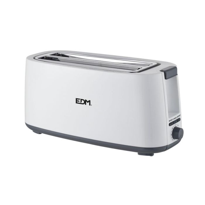 Tostadora EDM 07799 White Design 1400 W Doble ranura 0 Tostadora EDM 07799 White Design 1400 W Doble ranura 0