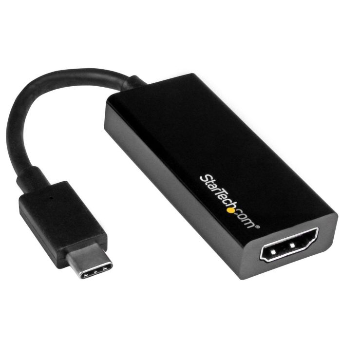 Adaptador USB C a HDMI Startech CDP2HD 4K Ultra HD Negro Adaptador USB C a HDMI Startech CDP2HD 4K Ultra HD Negro