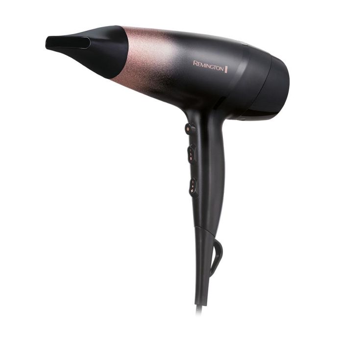 Remington Secador de Pelo Rose Shimmer 2200W Negro/Rosa con Gancho para Colgar 0 Remington Secador de Pelo Rose Shimmer 2200W Negro/Rosa con Gancho para Colgar 0