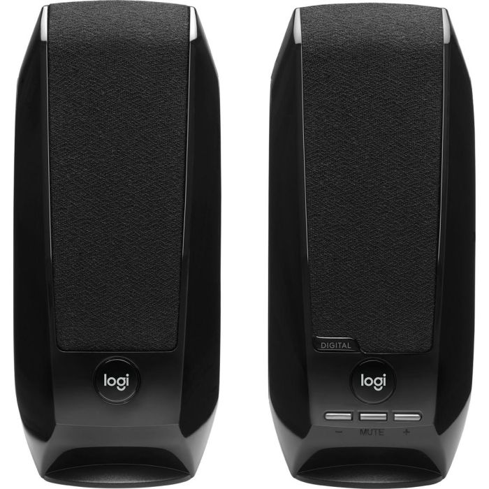 Logitech S150 Altavoces USB 2.0 Digitales para Portátil, Sistema de Sonido Estéreo Compacto y Ligero, Alimentación USB y Controles 1