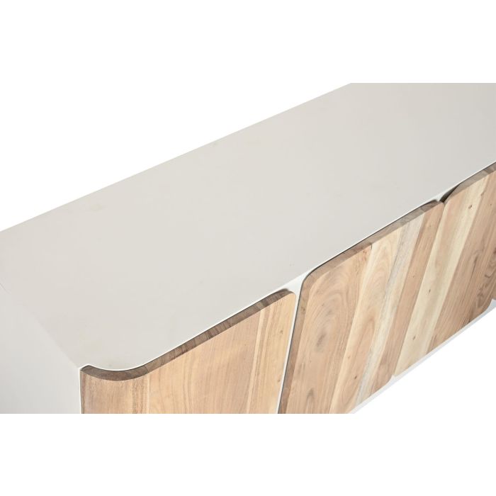 Mueble Tv Scandi DKD Home Decor Natural Blanco 40 x 55 x 140 cm 6 Mueble Tv Scandi DKD Home Decor Natural Blanco 40 x 55 x 140 cm 6