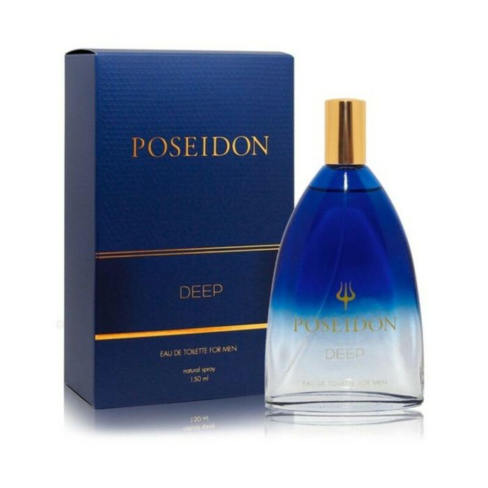 Poseidon Deep Men Eau de Toilette Vaporizador para Hombre, Amaderada Especiada con Cuero, Tabaco y Pomelo Rosa 150 ml Poseidon Deep Men Eau de Toilette Vaporizador para Hombre, Amaderada Especiada con Cuero, Tabaco y Pomelo Rosa 150 ml