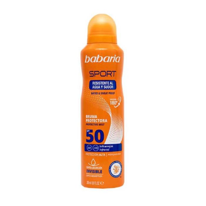 Babaria Sport bruma protectora SPF50 200 ml vaporizador Babaria Sport bruma protectora SPF50 200 ml vaporizador