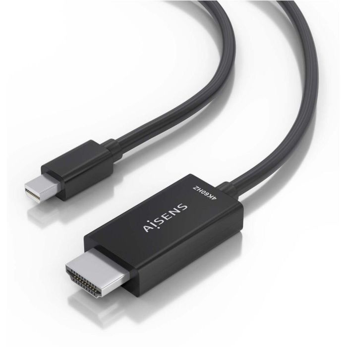 AISENS - CABLE CONVERSOR MINI DP A HDMI 4K@60HZ, MINI DP/M-HDMI/M, NEGRO, 2.0M 3 AISENS - CABLE CONVERSOR MINI DP A HDMI 4K@60HZ, MINI DP/M-HDMI/M, NEGRO, 2.0M 3