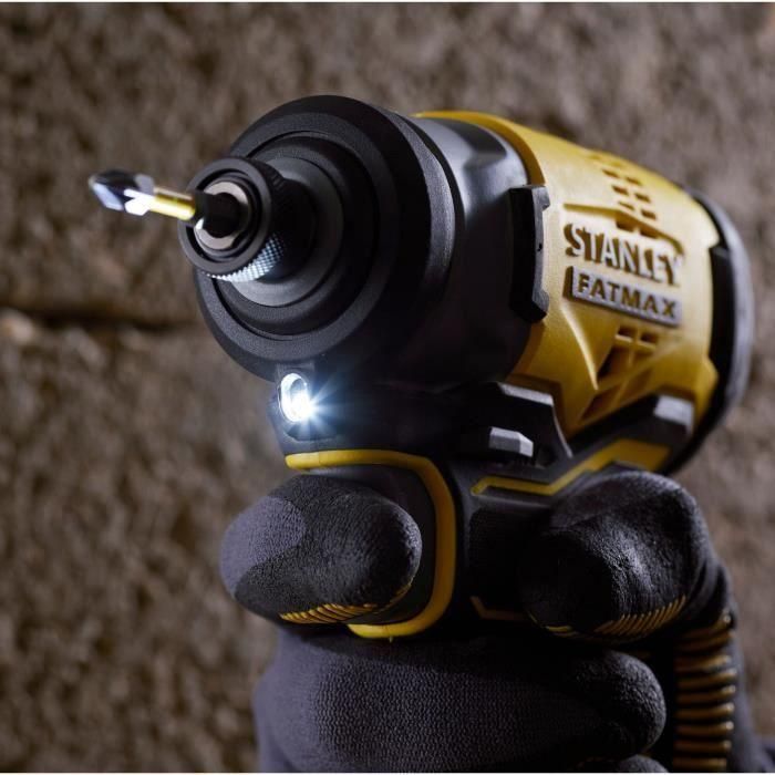 Stanley SFMCF810D2K Atornillador de Impacto Brushless V20 18V con 2 Baterías Li-Ion 2Ah, Cargador y Maletín, 170Nm 4 Stanley SFMCF810D2K Atornillador de Impacto Brushless V20 18V con 2 Baterías Li-Ion 2Ah, Cargador y Maletín, 170Nm 4