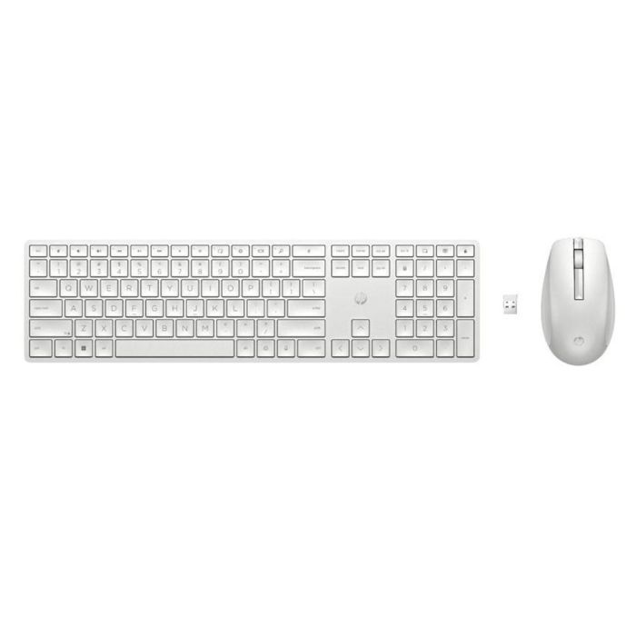 HP Teclado y Ratón Inalámbricos 650 Blanco Ergonómico Resistente a Salpicaduras 0 HP Teclado y Ratón Inalámbricos 650 Blanco Ergonómico Resistente a Salpicaduras 0