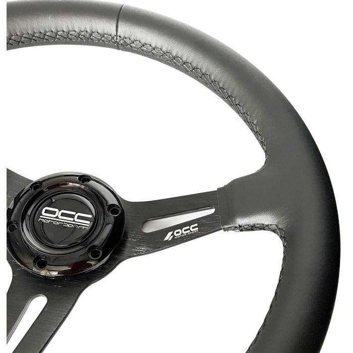 Volante Racing OCC Motorsport OCCVOL016 Negro Cuero Ø 35 cm 2 Volante Racing OCC Motorsport OCCVOL016 Negro Cuero Ø 35 cm 2