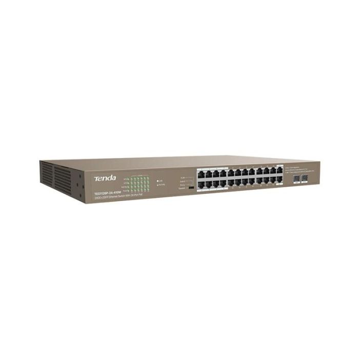 Switch 26 Puertos Tenda Teg1126P - 24 - 410 W 24 1 Switch 26 Puertos Tenda Teg1126P - 24 - 410 W 24 1