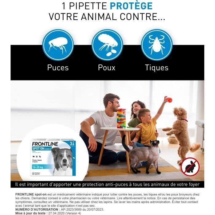 Frontline FRO4064951022920 3 SPOT ON Pipetas Antiparasitarias Perros 10-20 kg Pulgas, Garrapatas, Piojos 1 Frontline FRO4064951022920 3 SPOT ON Pipetas Antiparasitarias Perros 10-20 kg Pulgas, Garrapatas, Piojos 1