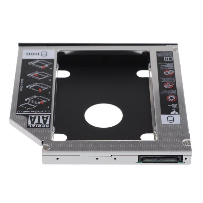 Adaptador HDD/SSD SATA para Unidad Óptica (12,7 mm) Ewent EW7005 3 Adaptador HDD/SSD SATA para Unidad Óptica (12,7 mm) Ewent EW7005 3
