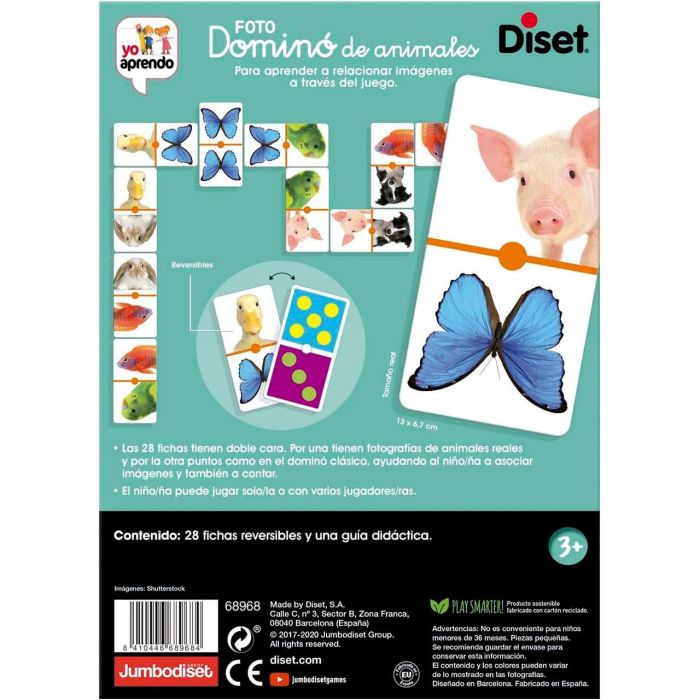Domino Animales 68956 Diset 3 Domino Animales 68956 Diset 3