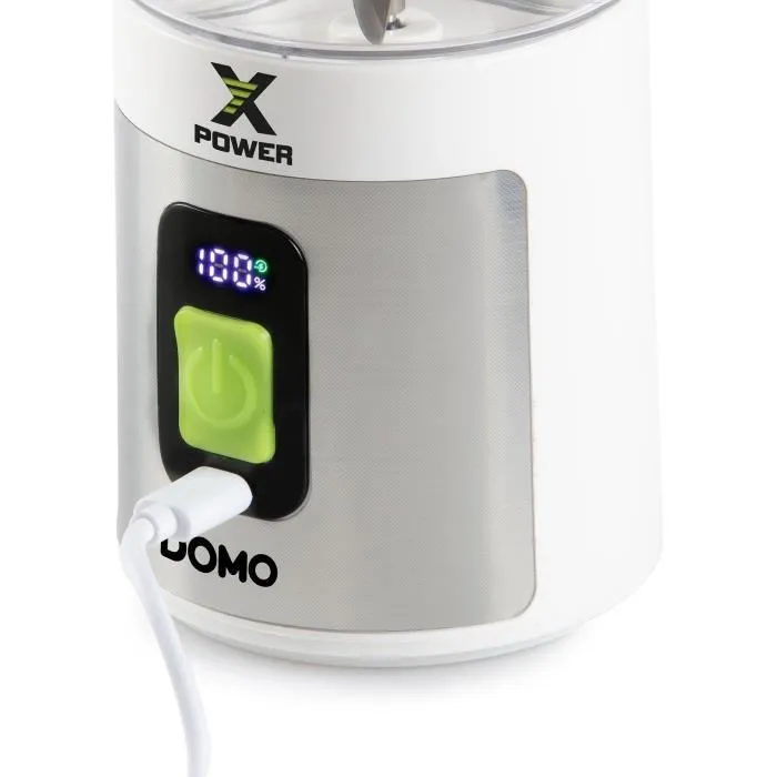 Domo DO752BL Licuadora Portátil Inalámbrica XPOWER 120W 600ml Blanca 1