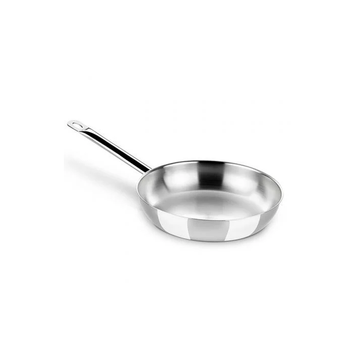 Sartén Wok BRA A121613 Ø 26 cm Plateado Acero Inoxidable