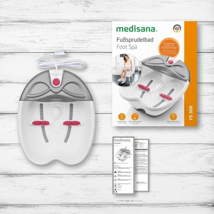 MEDISANA - FS 300 - Baño de pies - Blanco - Spa masaje y vibración relajante 4 MEDISANA - FS 300 - Baño de pies - Blanco - Spa masaje y vibración relajante 4